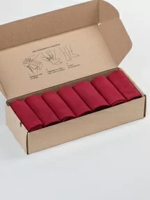 Набор из 7 пар мужских носков "Нева-Сокс", 7-ПН-01Э, ВИННЫЕ