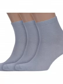 Комплект из 3 пар мужских бамбуковых носков ХОХ, 3-X-1124, СЕРЫЕ