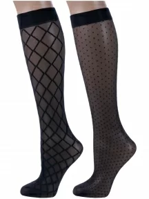 Комплект из 2 пар женских гольфов Conte, 2-21С-14ГСП, микс 1
