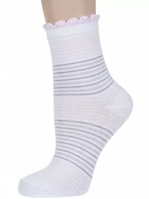 Женские носки "Борисоглебский трикотаж", 6С233, БЕЛЫЕ