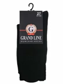 Мужские носки из бамбука GRAND LINE, МБ-10, ЧЕРНЫЕ
