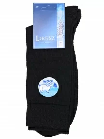Мужские полушерстяные носки с махровым следом LORENZline, В1М, ЧЕРНЫЕ