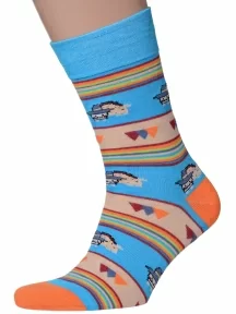 Мужские носки MSCLUB №М24, nm-274, ГОЛУБЫЕ