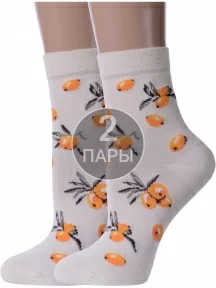 Комплект из 2 пар женских носков Брестские (БЧК), 2-16с1102, рис. 670 ШАМПАНЬ