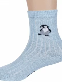 Детские носки RuSocks (Орудьевский трикотаж), Д3-130096М, рис. 02, СВЕТЛО-ГОЛУБЫЕ