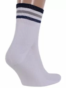 Мужские носки с махровым следом LORENZline, С5М, БЕЛЫЕ