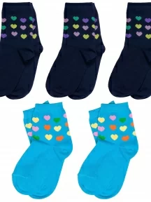 Комплект из 5 пар детских носков ХОХ, 5-D-3R2, микс 6