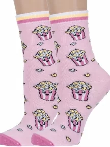 Комплект из 2 пар детских носков "Красная ветка", 2-С-2148, РОЗОВЫЕ