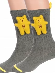 Комплект из 2 пар детских носков Conte kids, 2-20С-170СП, рис. 574, ХАКИ