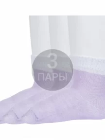 Комплект из 3 пар детских носков "Борисоглебский трикотаж", 3-8СД1004, СИРЕНЕВЫЕ