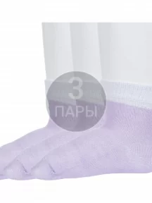 Комплект из 3 пар детских носков "Борисоглебский трикотаж", 3-8СД1004, СИРЕНЕВЫЕ