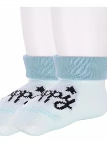 Комплект из 2 пар детских носков Conte kids, 2-5С-11СП, рис. 905, БЛЕДНО-БИРЮЗОВЫЕ