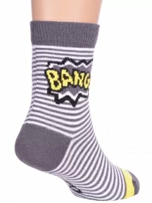 Детские носки Conte kids, 5С-11СП, рис. 296, ТЕМНО-СЕРЫЕ