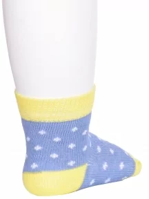 Детские носки Conte kids, 5С-11СП, рис. 214, ДЖИНСОВО-ЖЕЛТЫЕ