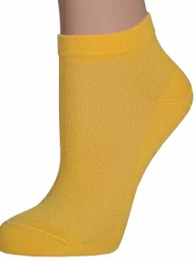 Женские короткие носки LORENZline, Д8, ЖЕЛТЫЕ