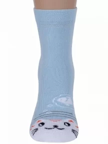 Детские носки ХОХ, D-3R12, ГОЛУБЫЕ