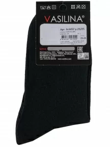 Мужские носки VASILINA, 0С3457, ЧЕРНЫЕ