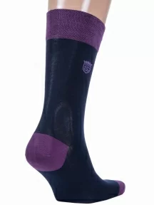 Мужские носки из мерсеризованного хлопка Sergio Di Calze (PINGONS), 15SC17, СИНИЕ/ФИОЛЕТОВЫЕ
