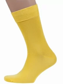 Мужские носки из мерсеризованного хлопка Sergio Di Calze (PINGONS), 17SC6, ЖЕЛТЫЕ