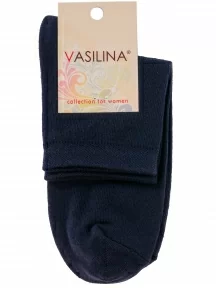 Женские носки VASILINA, 1С8236, ТЕМНО-СИНИЕ