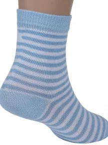 Комплект из 3 пар детских носков RuSocks (Орудьевский трикотаж), 3-Д3-13788, рис. 01, ГОЛУБЫЕ