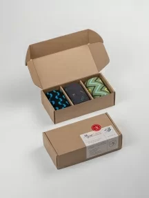 Набор из 3 пар мужских носков MSCLUB №М39, ВИ3-НМ39, микс 1 "Зеленый"