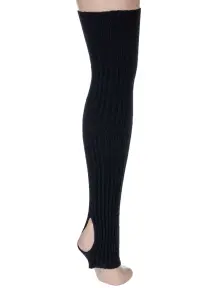 Женские короткие гетры RuSocks (Орудьевский трикотаж) ЧЕРНЫЕ (60 см) (5564-12)