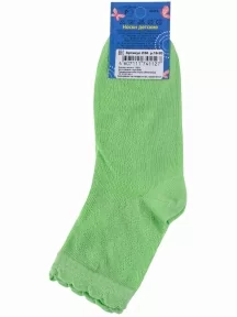 Детские носки из 100% хлопка LORENZline, Л56Д, САЛАТОВЫЕ
