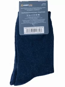 Мужские теплые носки Hobby Line, 6254, ТЕМНО-СИНИЕ