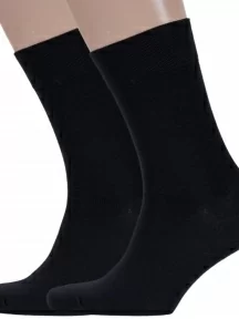 Комплект из 2 пар мужских носков DiWaRi, 2-5С-08СП, рис. 000, ЧЕРНЫЕ