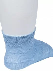 Детские носки из 100% хлопка "Борисоглебский трикотаж", 8С7, ГОЛУБЫЕ