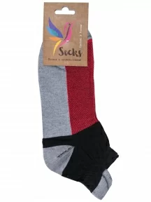 Спортивные носки Альтаир, А216, СЕРО-КРАСНЫЕ