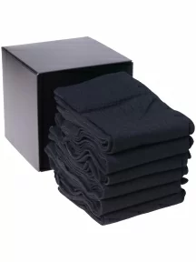 Набор мужских носков из микромодала, 6 пар (ТМ Sergio di Calze), PG-15SC2-6, ЧЕРНЫЕ