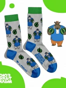 Носки St. Friday Socks Бегемот знает толк в арбузах (СМ1759-14)