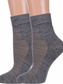Комплект из 2 пар полушерстяных носков Альтаир, 2-А96, СЕРЫЕ