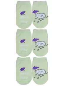 Комплект из 3 пар детских носков "Борисоглебский трикотаж", 3-8С746, №17 САЛАТОВЫЕ