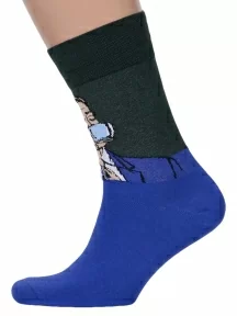 Мужские носки MSCLUB №М36, nm-398, СИНЕ-ЗЕЛЕНЫЕ