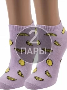 Комплект из 2 пар женских носков ХОХ, 2-G-3R22, СИРЕНЕВЫЕ