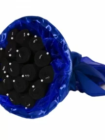 Букет из 9 пар мужских бамбуковых носков ХОХ, Б02, ИЗ ЧЕРНЫХ НОСКОВ