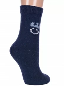 Женские теплые носки Hobby Line, Нжа6190-01, ТЕМНО-СИНИЕ