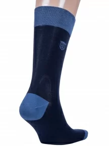 Мужские носки из мерсеризованного хлопка Sergio Di Calze (PINGONS), 15SC17, СИНИЕ/ГОЛУБЫЕ