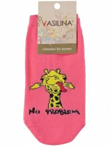 Женские носки VASILINA, 1С9287, МАЛИНОВЫЕ
