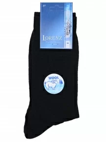 Мужские полушерстяные носки LORENZline, В1, ЧЕРНЫЕ