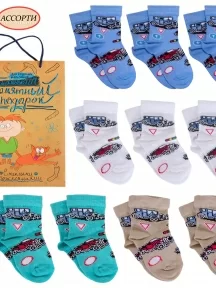 Набор для мальчиков из 10 пар носков LORENZline, Л64-10, микс 1