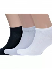 Комплект из 3 пар бамбуковых носков Grinston socks (PINGONS), 3-15D33, микс 4