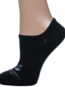 Подростковые ультракороткие носки "Красная ветка", ПС-1419, ЧЕРНЫЕ