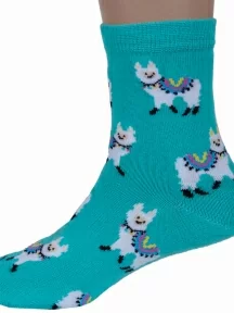 Комплект из 5 пар детских носков RuSocks (Орудьевский трикотаж), 5-Д3-13159, рис. 03, БИРЮЗОВЫЕ