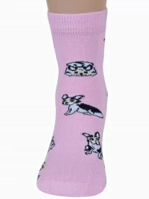 Детские носки RuSocks (Орудьевский трикотаж), Д3-13156, рис. 02, РОЗОВЫЕ