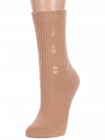 Женские носки Hobby Line, Нжвип1024, ПЕСОЧНЫЕ