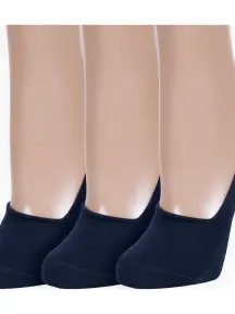 Комплект из 3 пар женских подследников RuSocks (Орудьевский трикотаж) ТЕМНО-СИНИЕ (3-Ж-2220)